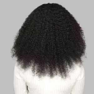 10A Afro Kinky Curly Lace Front Human Hair Wigs Pre Plucked Remy Hair